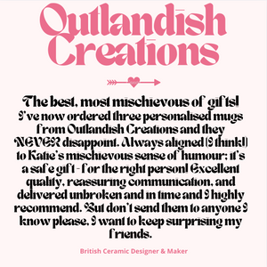 Make a personalised mug with Katie from Outlandish Creations