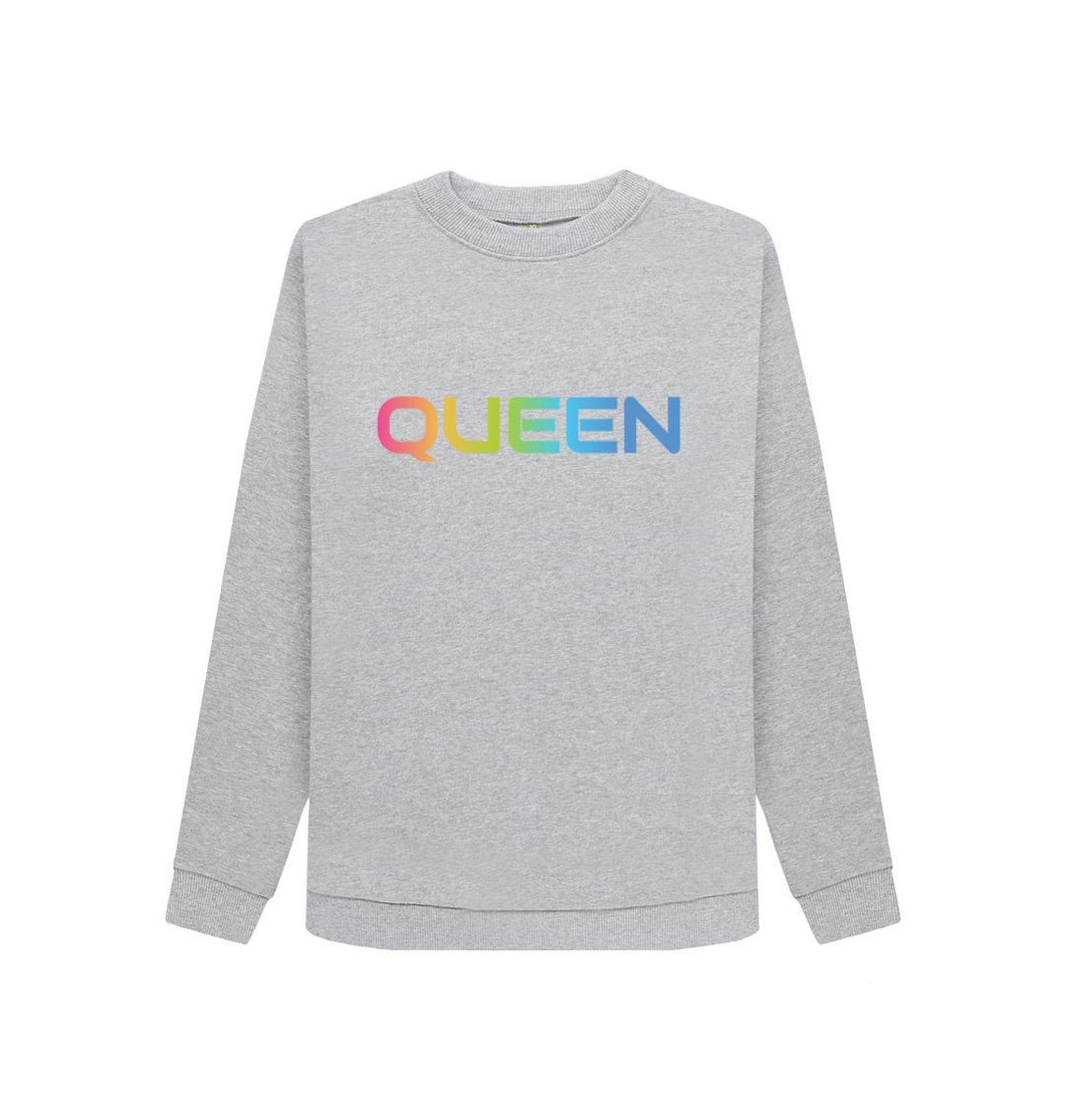 Light Heather Queen Platinum Jubilee Long sleeve Sweatshirt