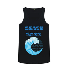 Black Beach Babe Vest Top