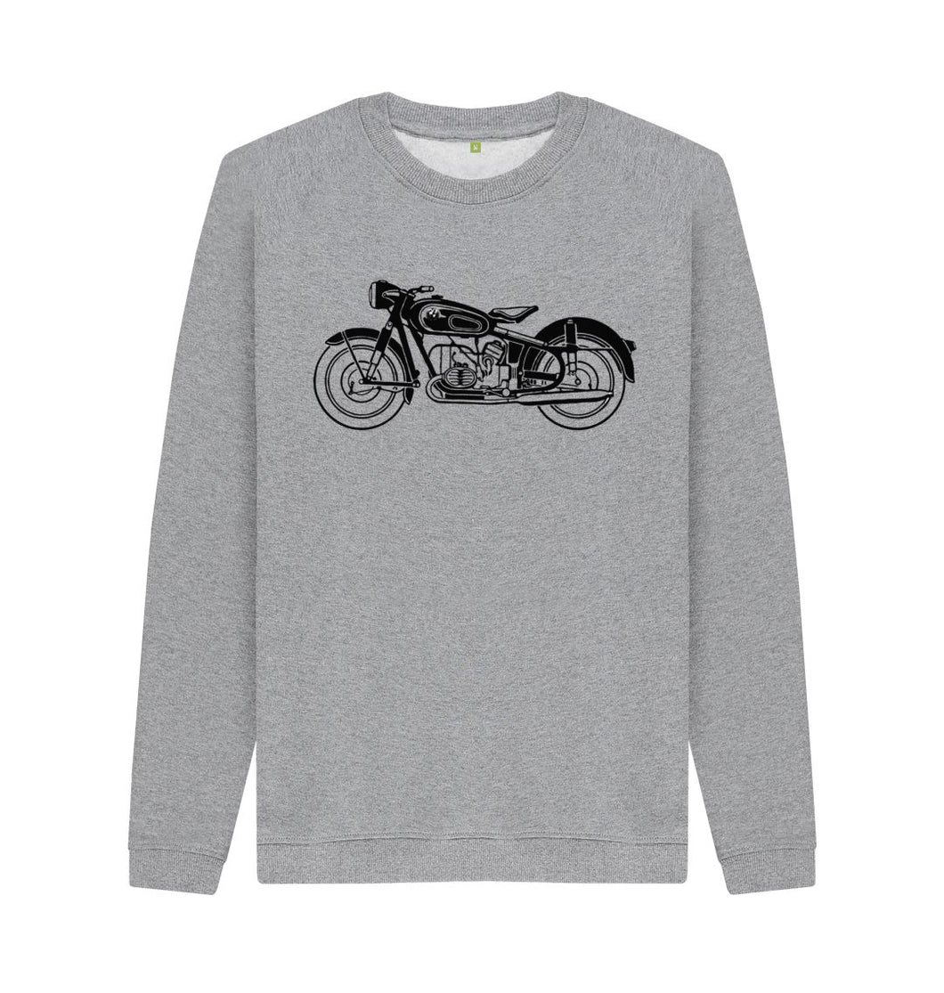 Light Heather Biker Sweatshirt